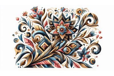 Geometric Floral Fusion