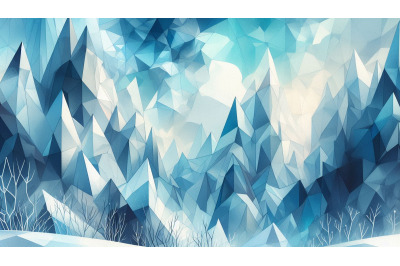 Icy Polygon Texture
