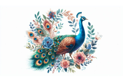 Proud peacock