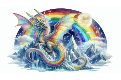 Rainbow Dragon on Crystal Mountain