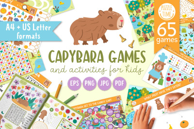 Capybara games and activities for kids