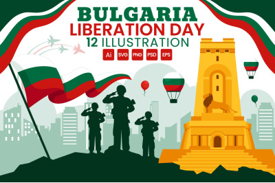 12 Bulgaria Liberation Day Illustration