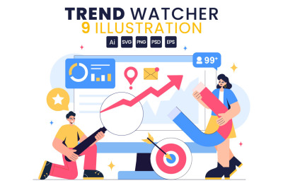 9 Trend Watcher Analysis Illustration