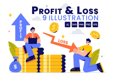 9 Business Profit and Loss Illustration