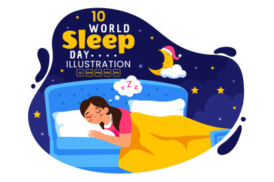 10 World Sleep Day Illustration