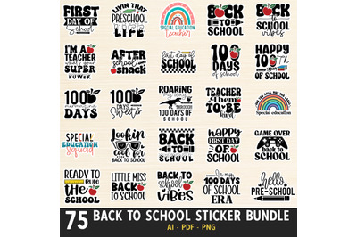 Back to School Sticker Bundle