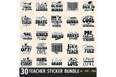 Teacher Sticker Bundle