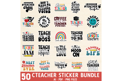Teacher Sticker Bundle