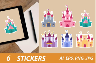 Princess Castle / Printable Stickers Cricut Design