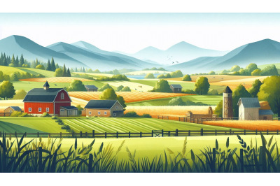 Bright Countryside Farm