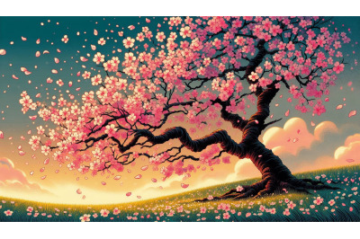 Cherry Blossom Tree Petals