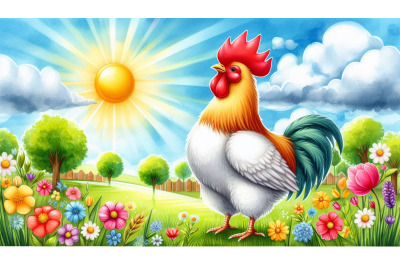 Confident chicken