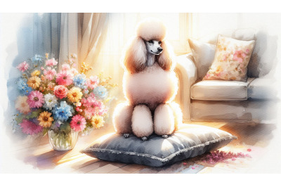 Elegant poodle