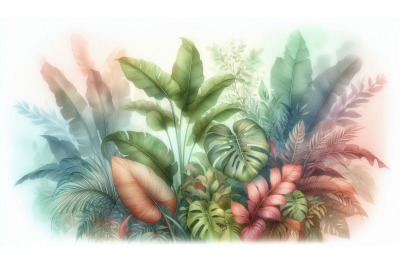 Exotic Green Leaves