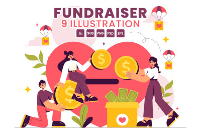 9 Charity Fundraiser Illustration