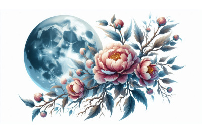 Floral Branch Moonlight