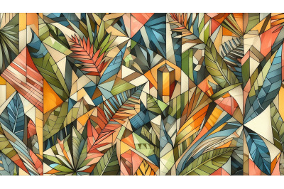Fragmented Jungle Leaves