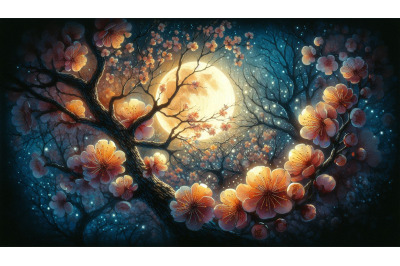 Glowing Blossoms Moon