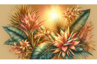 Glowing Tropical Flora