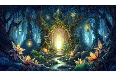 Glowing Vines Jungle