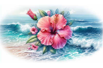 Hibiscus and tide