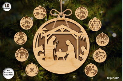 Christmas Nativity Ornament Bundle