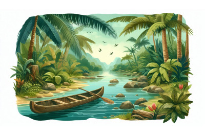 Jungle River Canoe