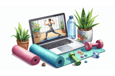 Laptop Fitness Class