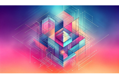Neon Gradient Shapes