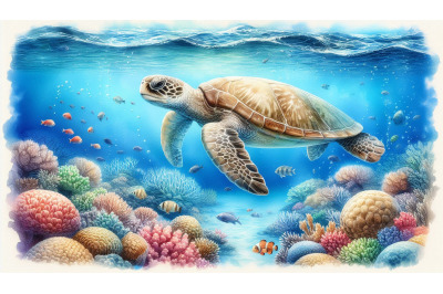 Peaceful turtle