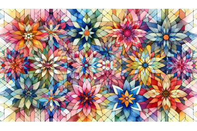 Prismatic Flower Tiles