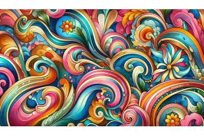 Psychedelic Floral Geometry