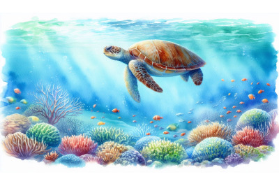 Relaxing turtle