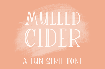 Mulled Cider, Handwritten Font