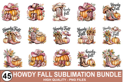 Howdy Fall Sublimation Bundle