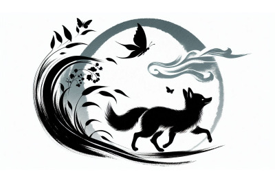 Butterfly Chase Fox