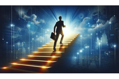 Career Growth Stairs