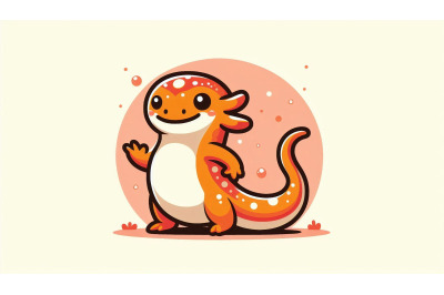 Cartoon Salamander Vector Style
