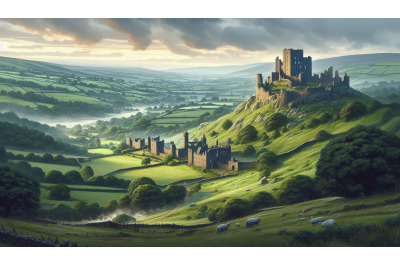 Countryside Castle Green Hills