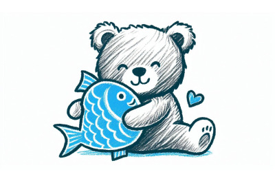 Crayon Bear Hug