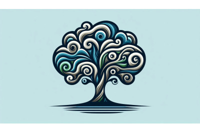 Creative abstract tree artwork