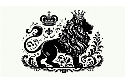 Crowned Renaissance Lion