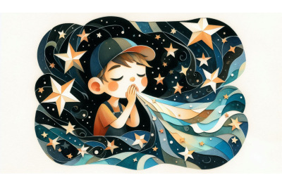 Cut Paper Whispering Stars