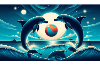 Dolphins Heart Ball