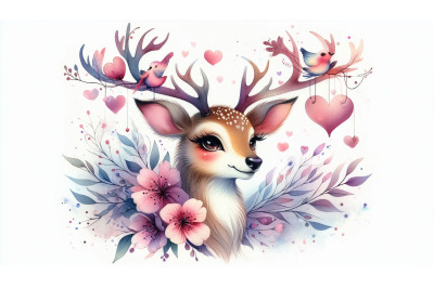 Dreamy Deer Heart Antlers