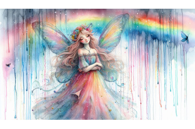 Dreamy Fairy Rainbow Rain