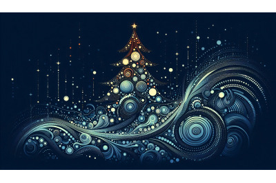 Dynamic Christmas tree pattern