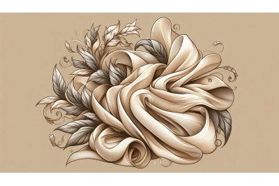 Elegant Flowing Silk Fabric