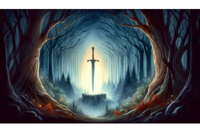 Fantasy Movie Poster Glowing