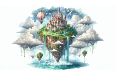 Floating Island Castle Concept
